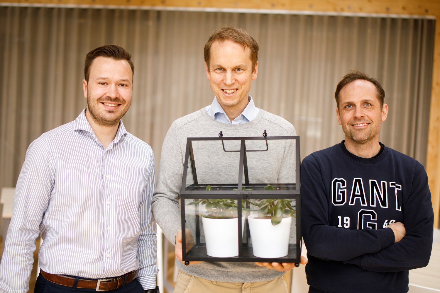 “Project Black” team working with a solution for grain intake residuals in agriculture: Ola Rickardsson, Jakob Nygårds and Anders Lindgren.